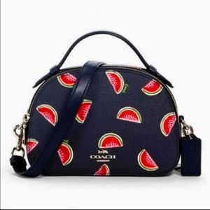Coach Serena Watermelon Print Crossbody Satchel